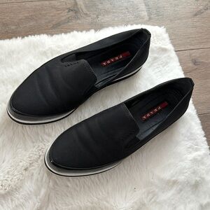 Prada Black Slip-On Shoes